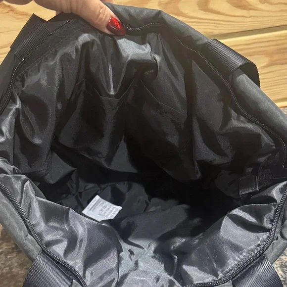 Quilted Black Tote Bag with Emblem by Pink - Picture 4 of 5